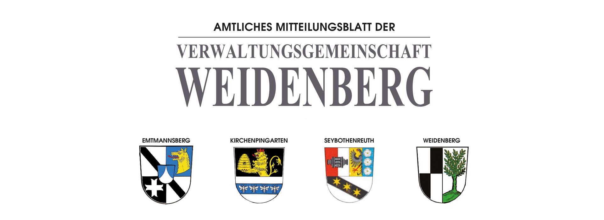 Cover des Mitteilungsblattes der VG Weidenberg